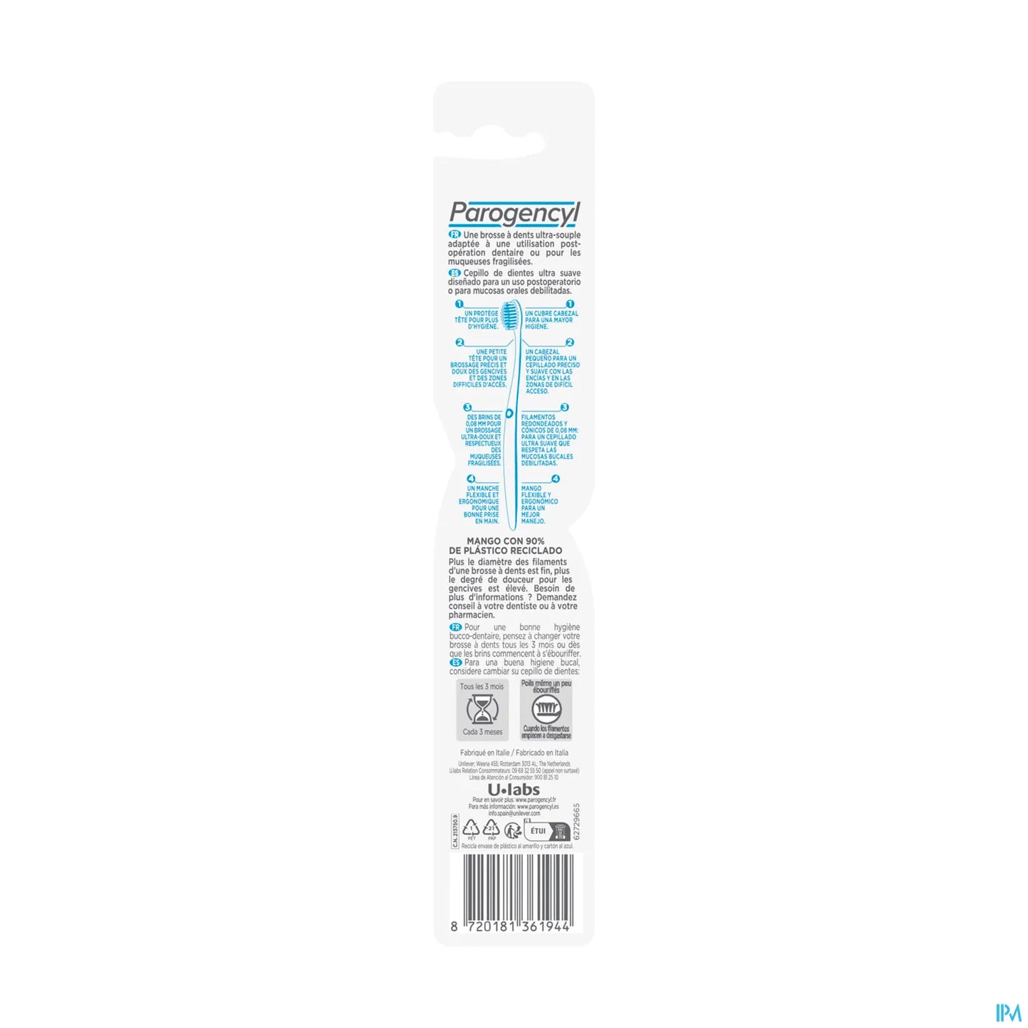 Post-Operative Surgical Toothbrush 8/100 Ultra-Soft 1pc