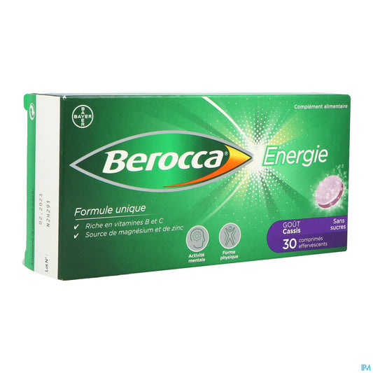 Compresse effervescenti energetiche al ribes nero, confezione da 30