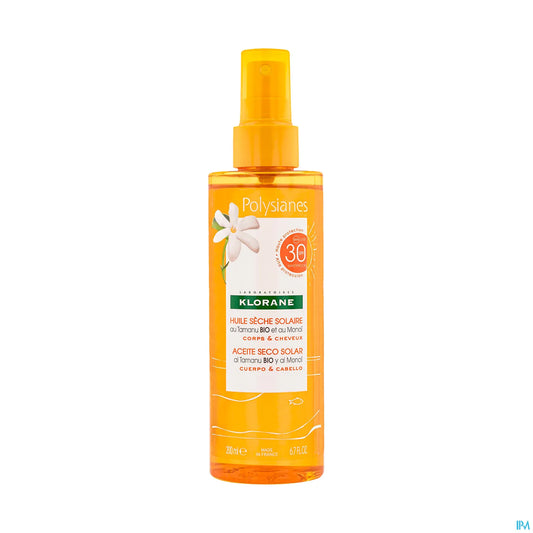 Polysianes Huile Sèche Solaire SPF30 200ml