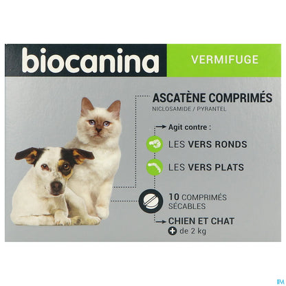 Ascatene 10 Compresse Vermifughe per Cani e Gatti