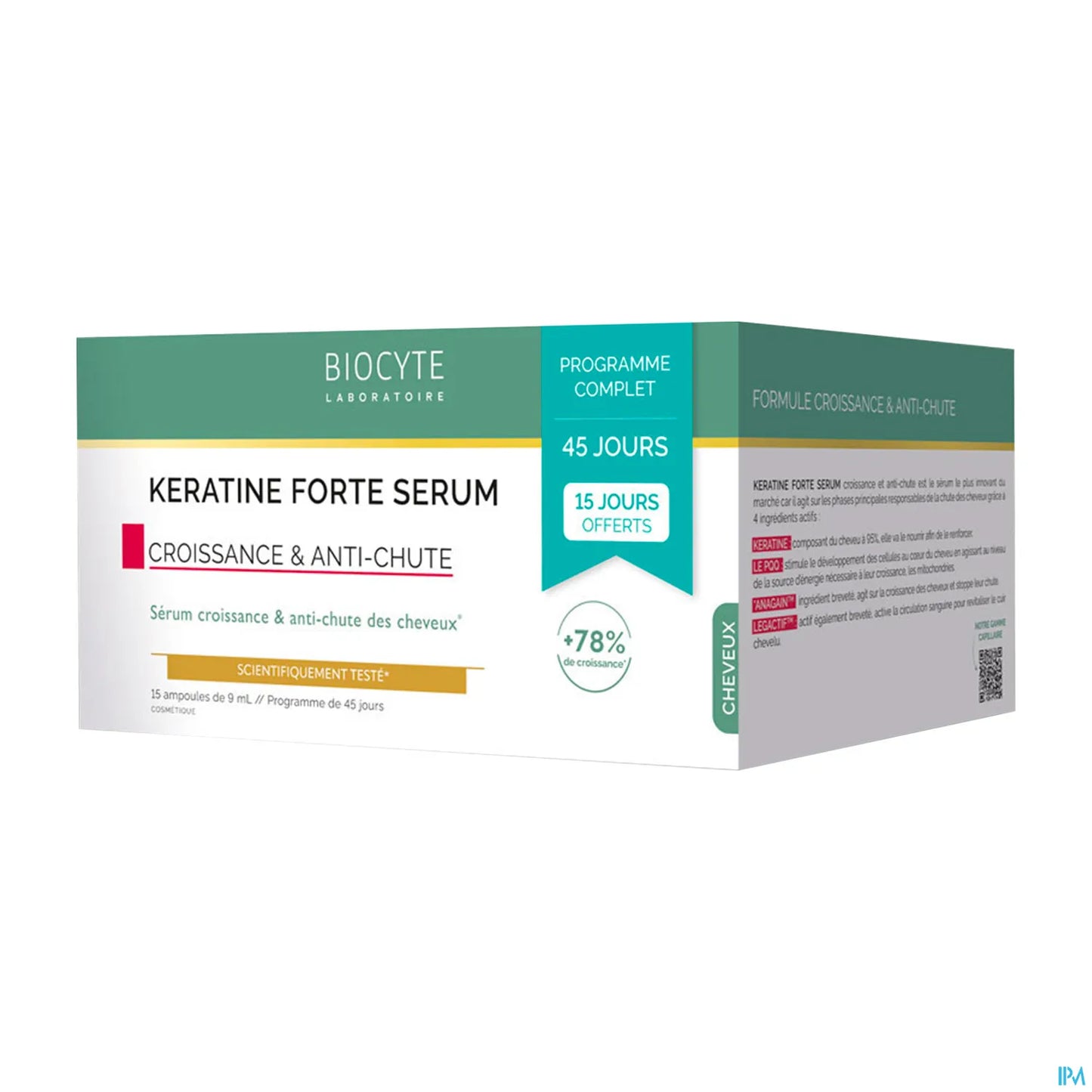 Keratin Forte Serum 15 Ampoules of 9 ml