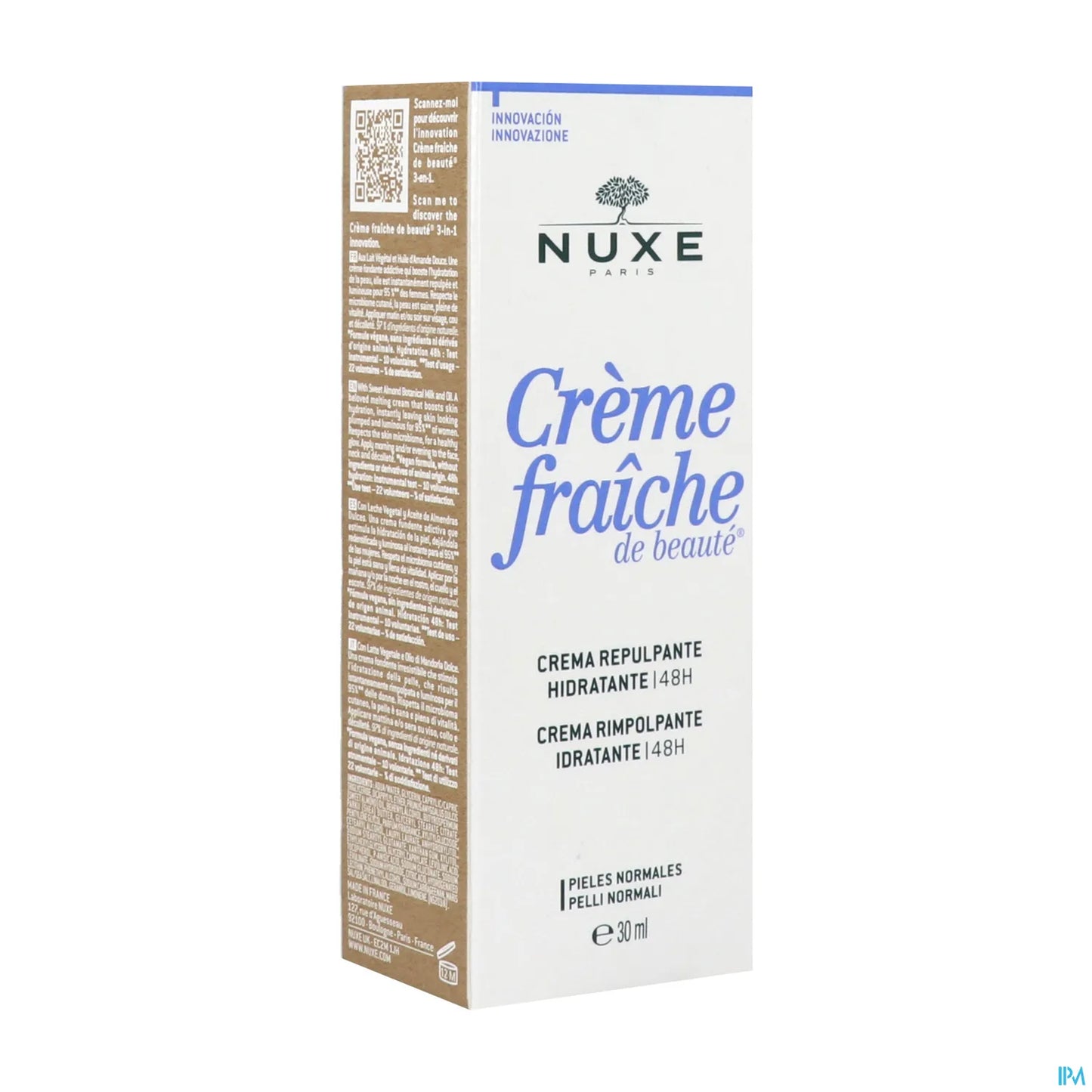 Crème Fraîche de Beauté Crema Idratante Rimpolpante 48H 30ml Pelle Normale