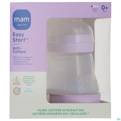 Lot de 2 Biberons Easy Start Anti-Coliques 160 ml Lilas Sable