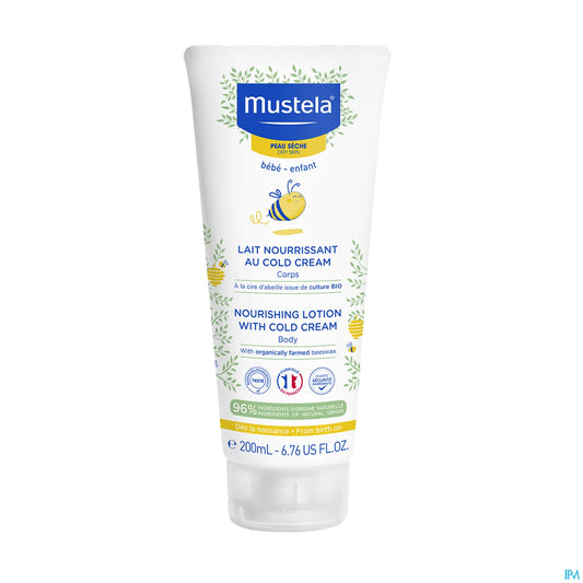 Mustela Lait Nourrissant au Cold Cream et Cire d'Abeille 200ml