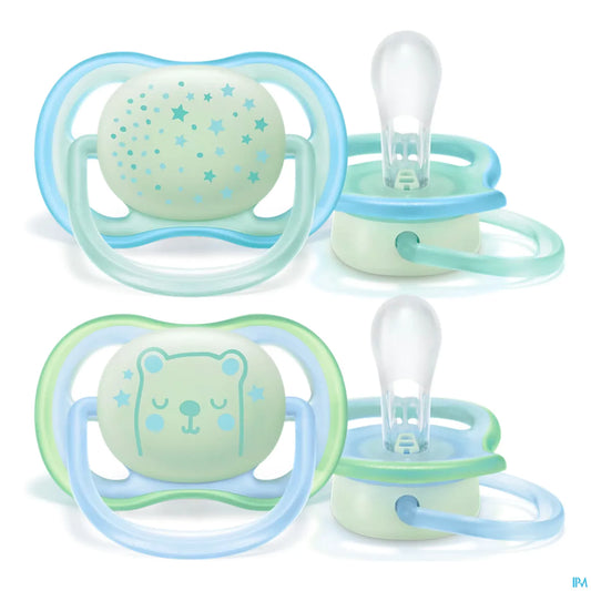 Avent Sucette Ultra Air Nuit 0 6 Mois 2 unités