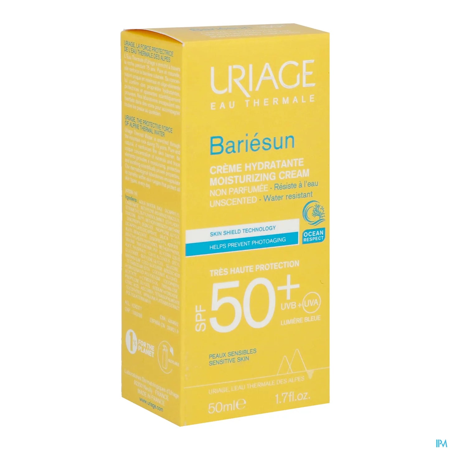 Bariésun Crema Idratante Skin Shield Technology SPF50+ Senza Profumo 50ml