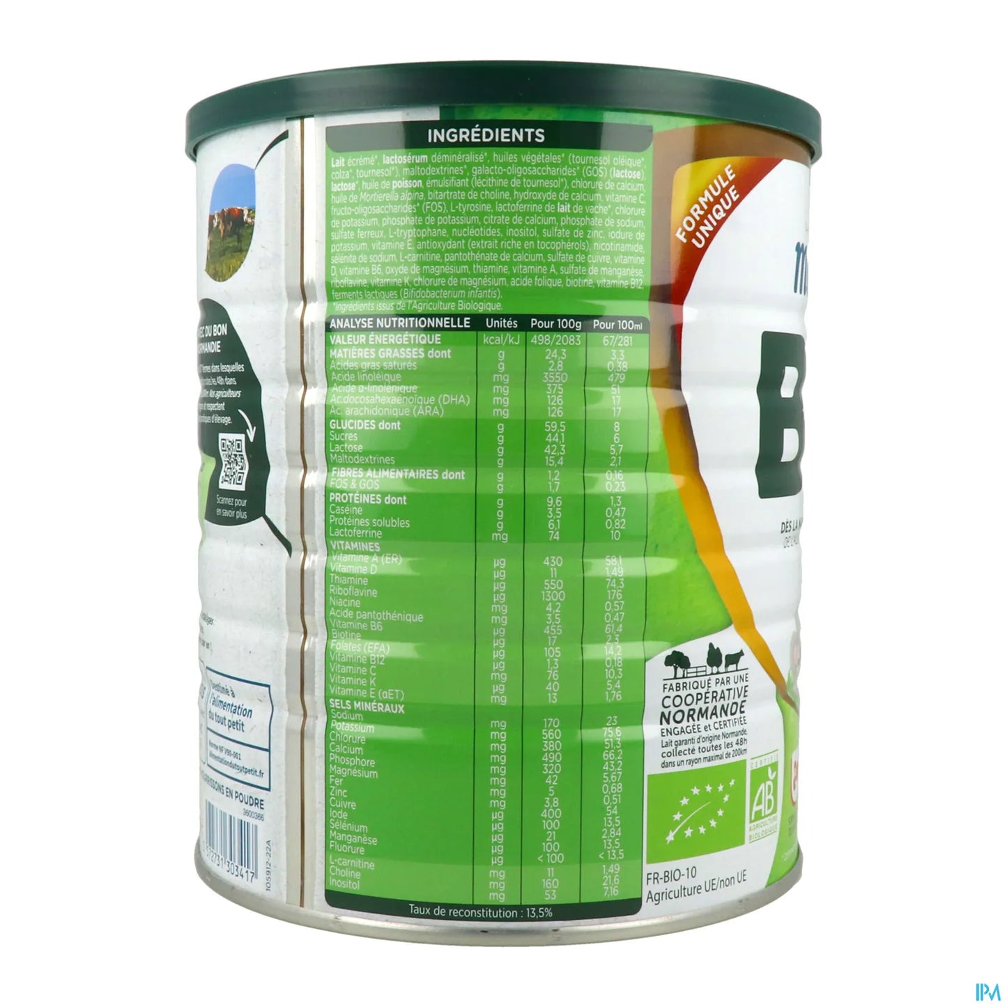 Latte in polvere biologico 1st Age 0-6 mesi 800 g