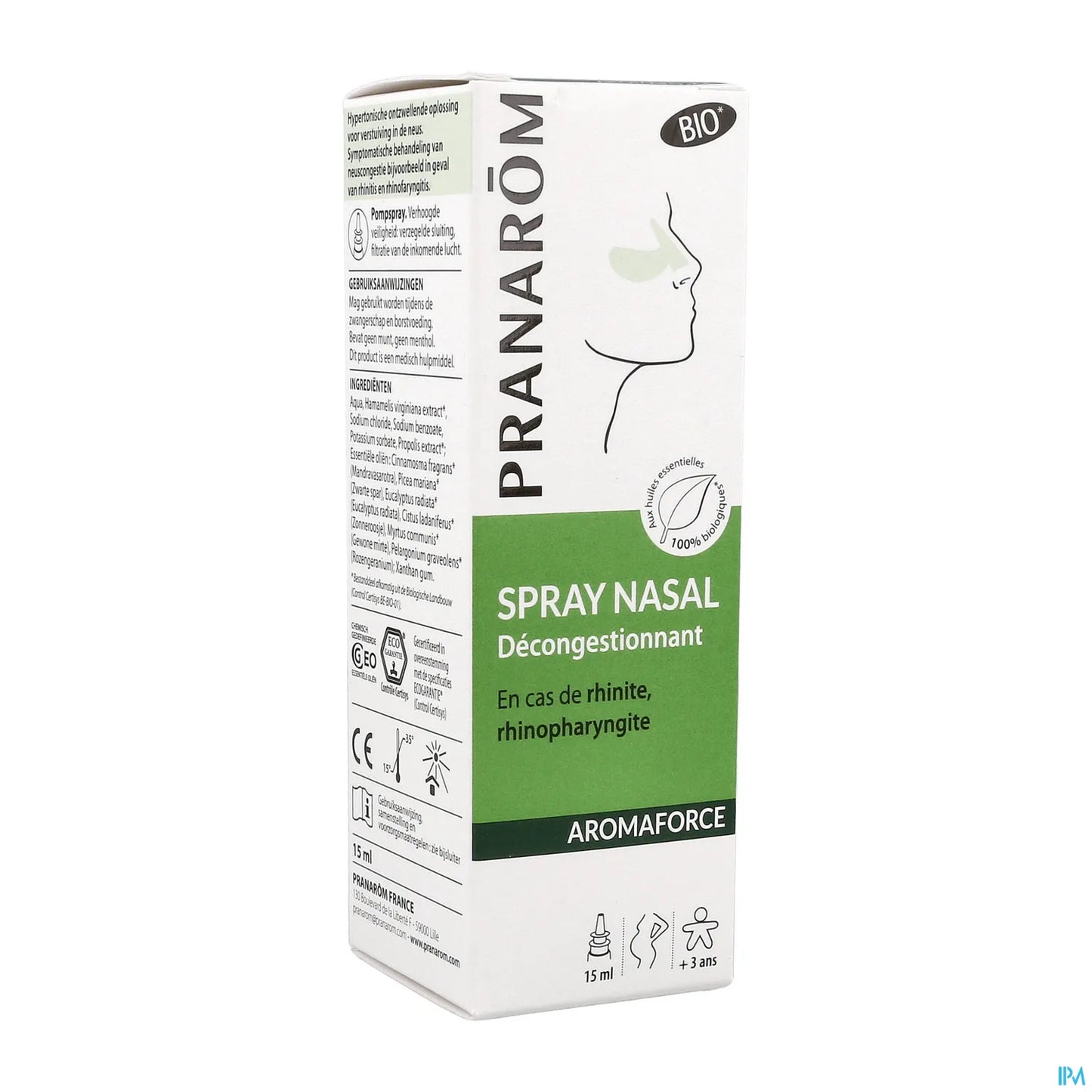 Spray Nasal Décongestionnant Bio 15ml