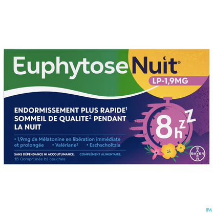 Health Euphytose Night LP 1.9mg 15 Tablets