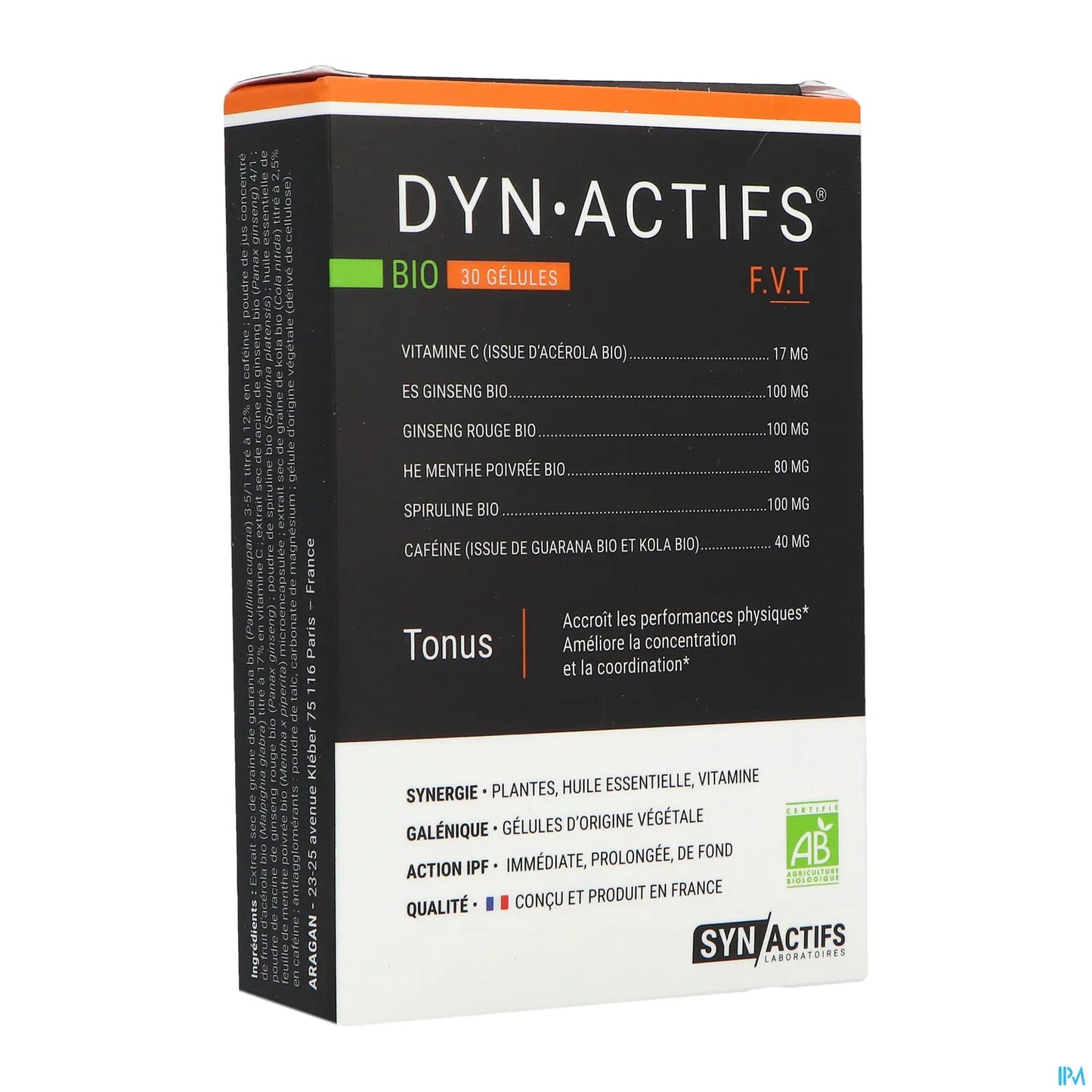 Aragan Synactifs Dynactifs Bio 30 Gélules