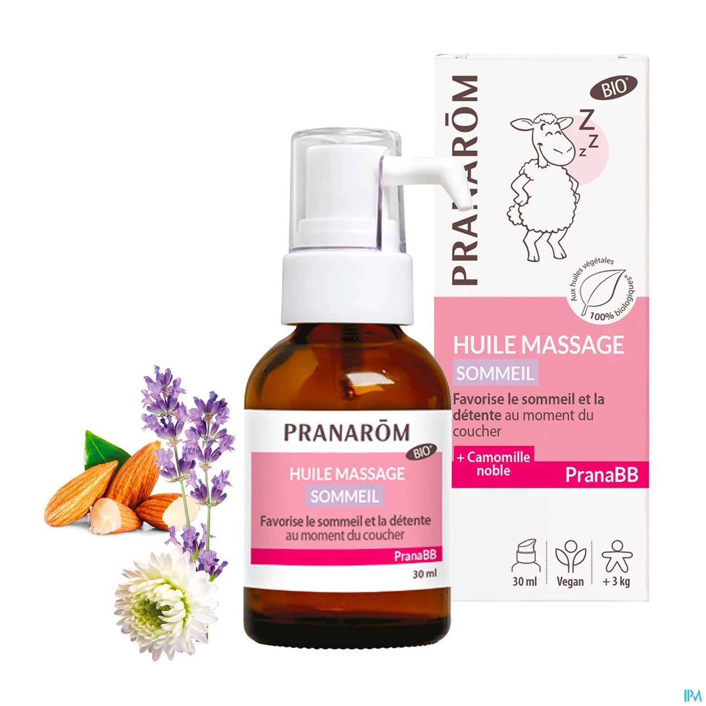 Olio da massaggio biologico per dormire 30 ml