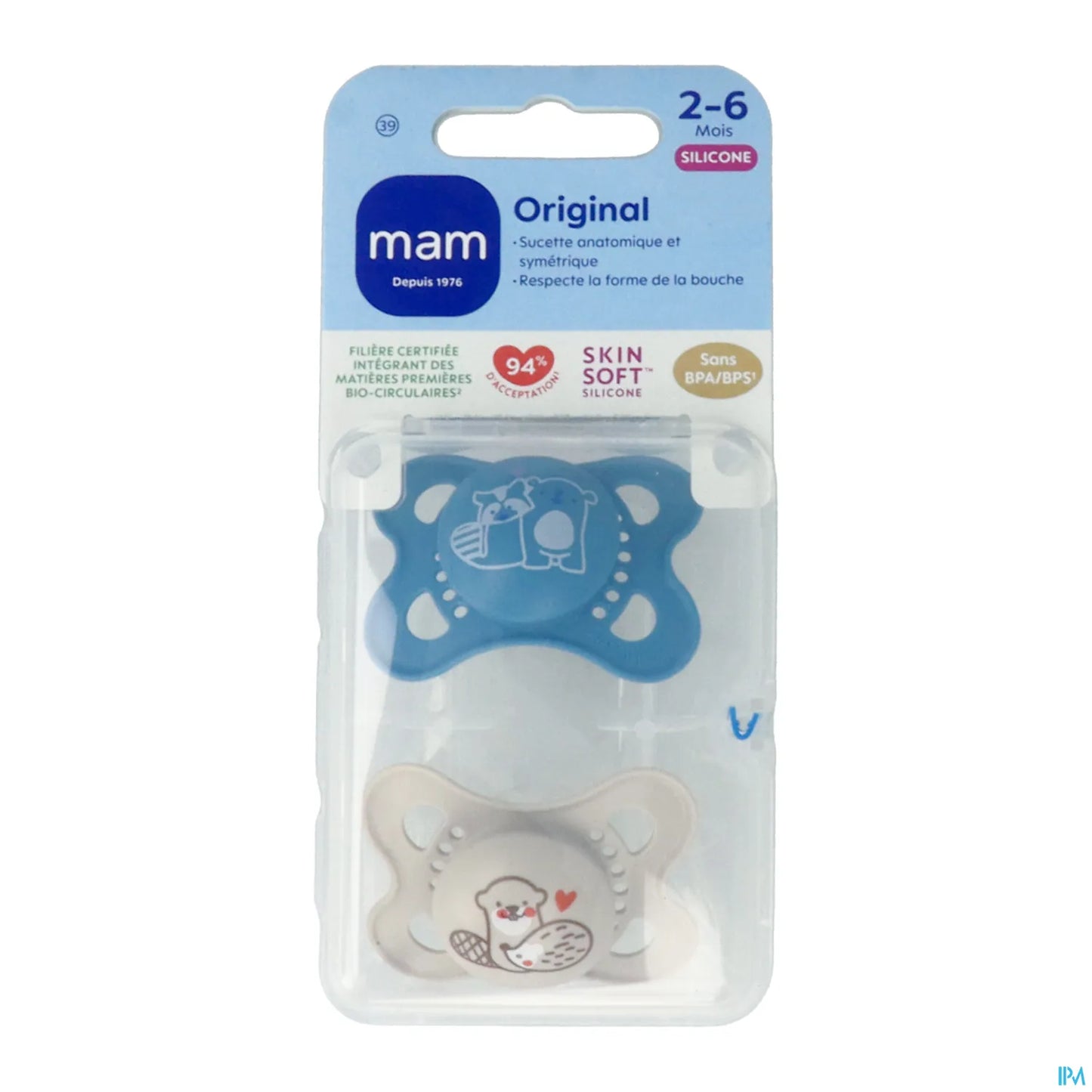 2 Sucettes Original Nature 2-6 Mois
