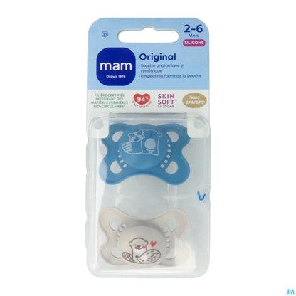 2 Sucettes Original Nature 2-6 Mois