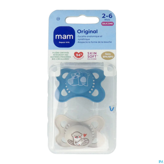 2 Original Nature Pacifiers 2-6 Months