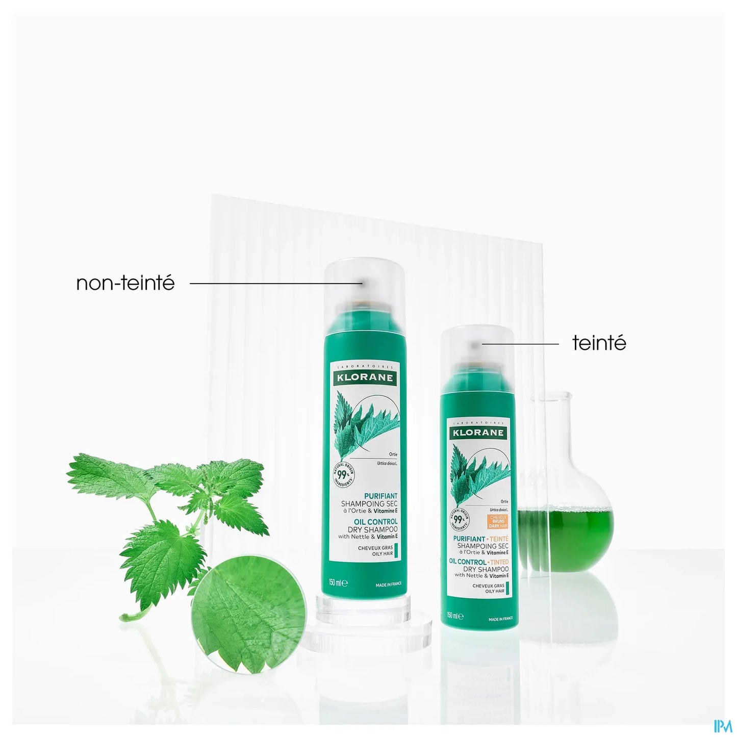 Shampoo secco colorato con ortica e vitamina E 150 ml