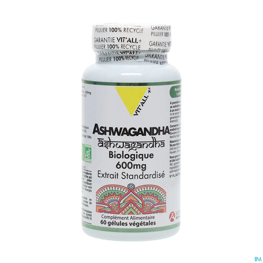 Ashwagandha biologico 600 mg 60 capsule