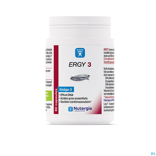 Ergy 3 Omega 3 60 Capsules
