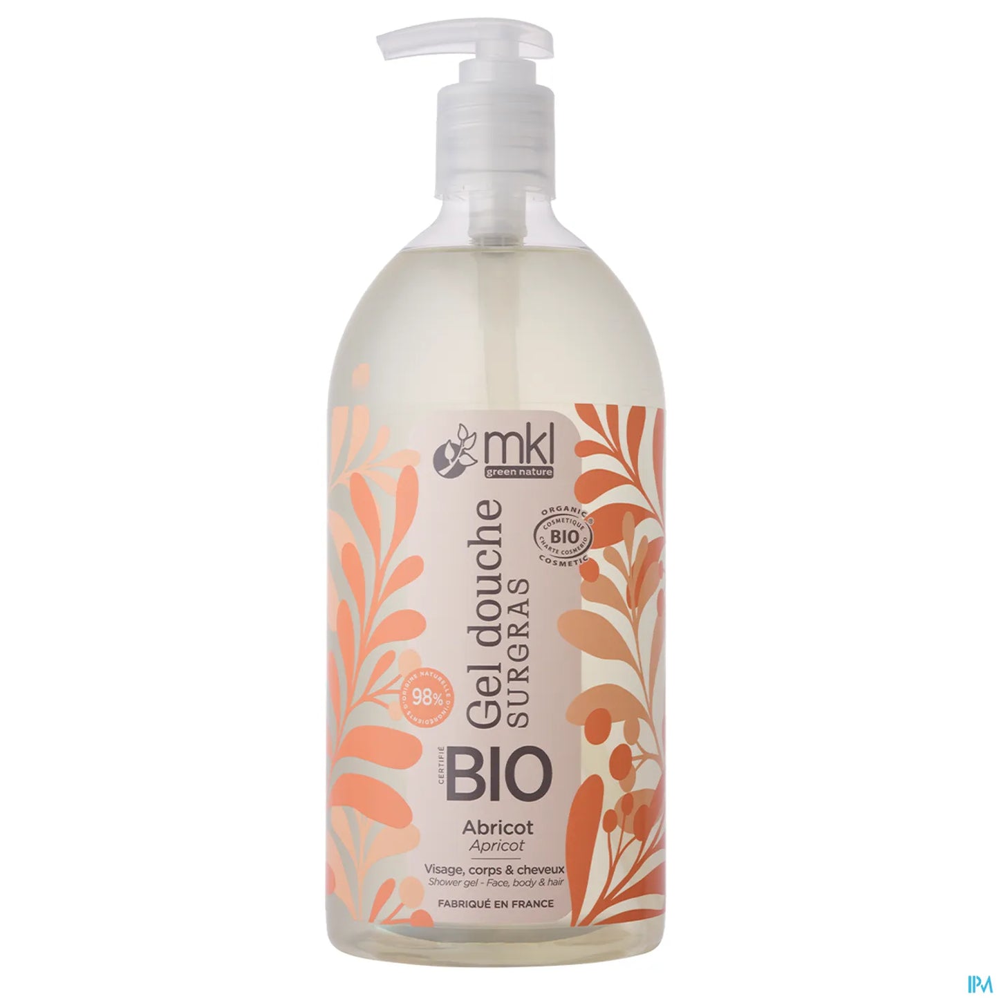 Green Nature Gel Douche Bio Abricot 1L
