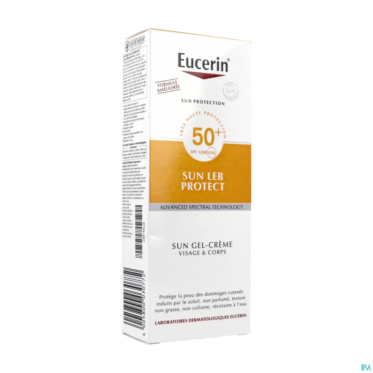 Eucerin Sun Protection Gel Crème Peaux Allergiques SPF 50 150 mL