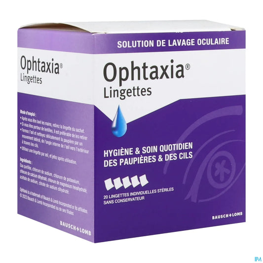 Lingette Hygiène Soin Paupières 20 Unités