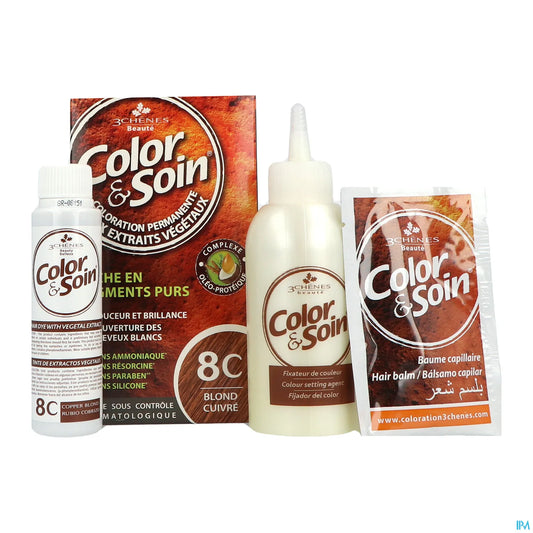 Coloration Permanente Blond Cuivré 8C