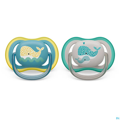 Ciucci Philips Avent Ultra Air 18M+ Balene - Confezione da 2