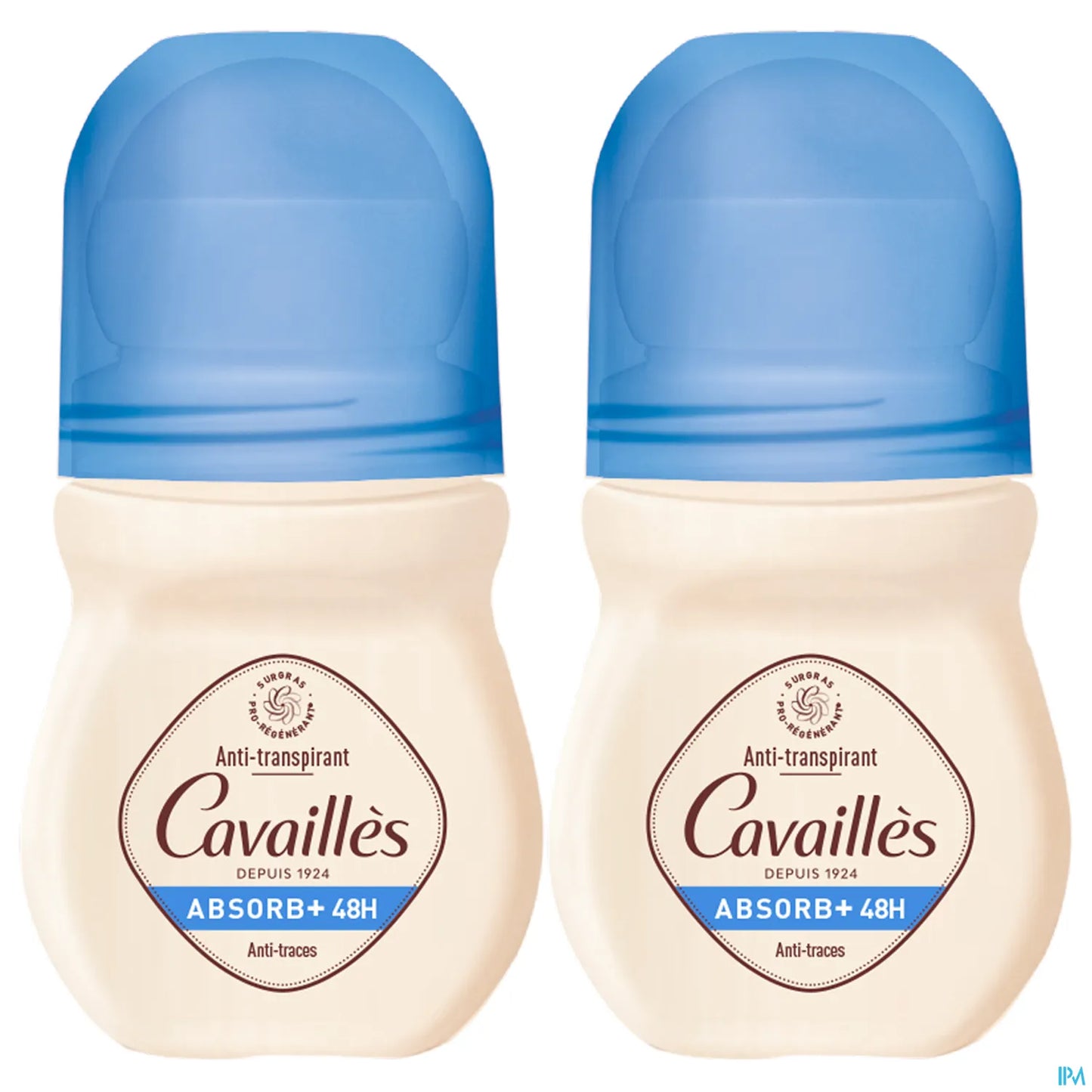 Rogé Cavaillès Absorb+ Deodorante Roll-On Anti-Traccia 48H 2x50ml
