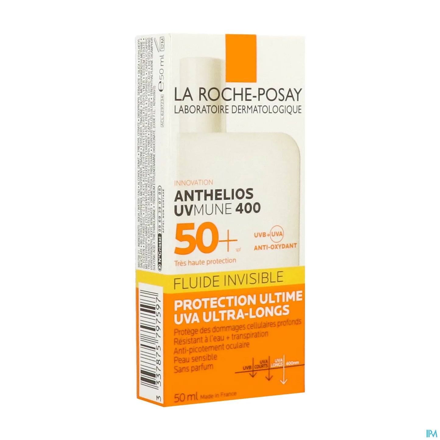 Anthelios Uvmune 400 Fluid Invisible SPF50+ 50mL