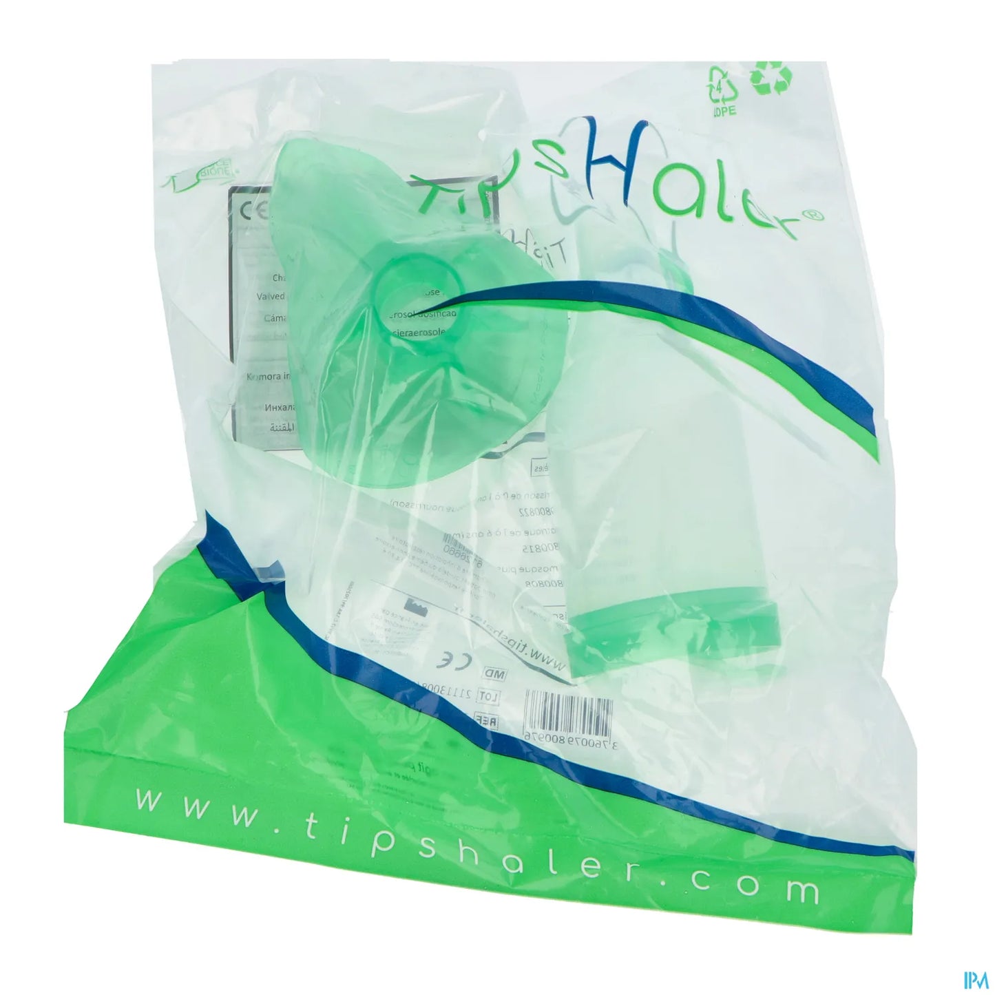 TipsHaler Inhalation Chamber Adult Mask