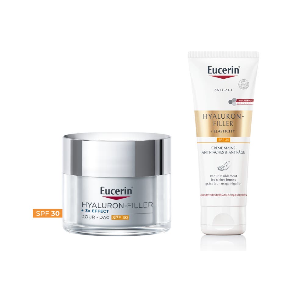 Coffret Hyaluron-Filler 3x Effect SPF30 50 ml et Crème Mains 75 ml