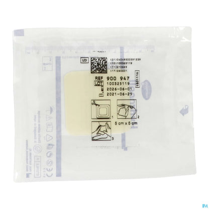 Hydrocoll Pansement Hydrocolloïde Stérile 5x5 cm Boite de 10
