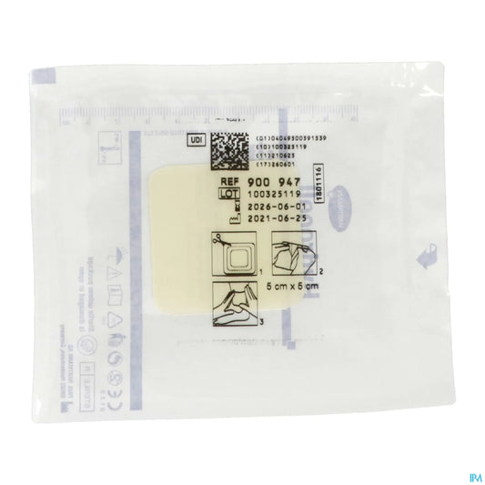 Hydrocoll Pansement Hydrocolloïde Stérile 5x5 cm Boite de 10