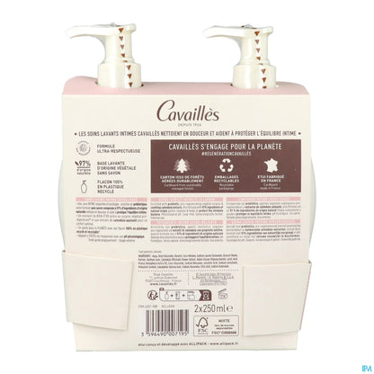 Rogé Cavaillès Extra-Gentle Intimate Cleansing Care Pack of 2 x 250 ml