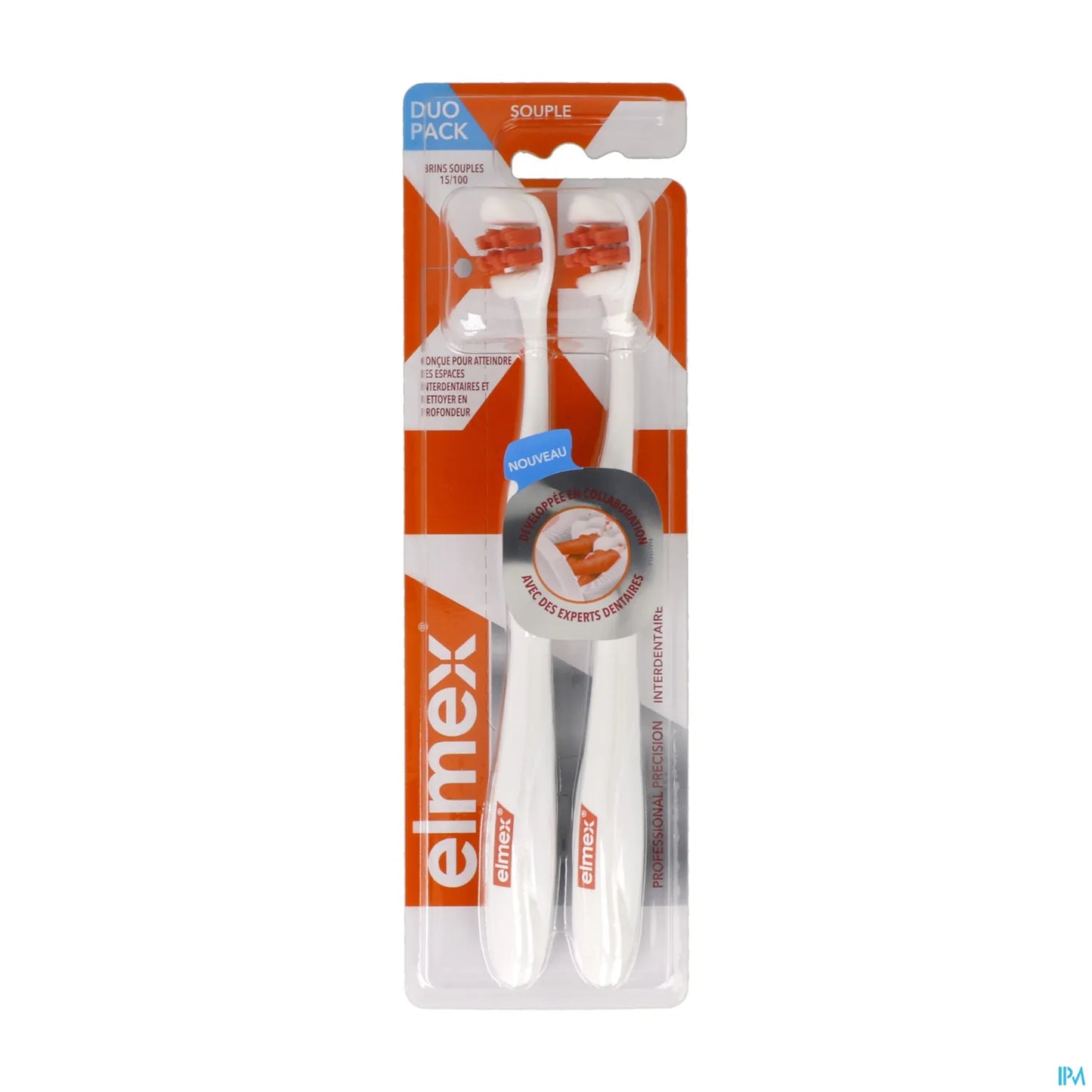 Brosse à Dents Souple Précision Interdentaire Duo Pack