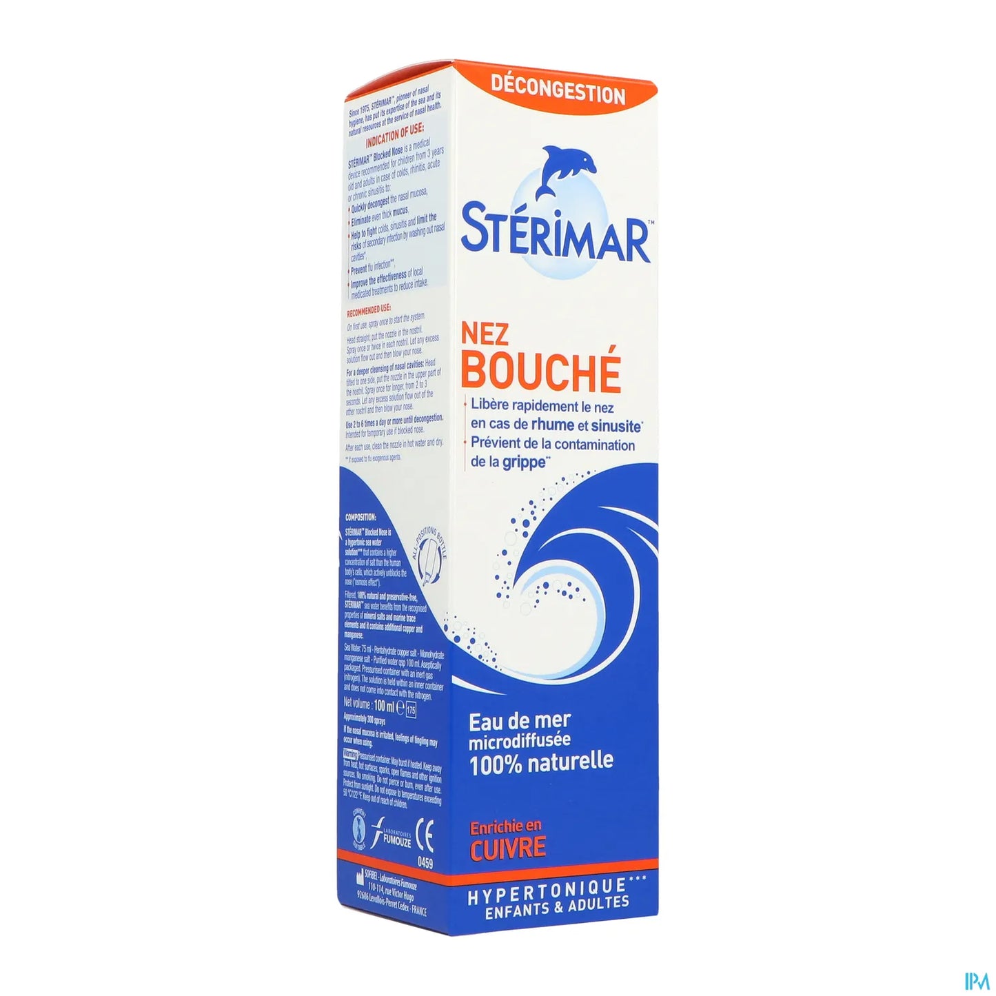 Spray per naso chiuso 100 ml ipertonico