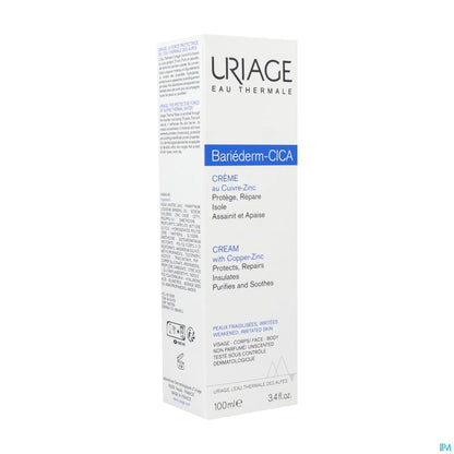 Bariederm Cica-Crème Réparatrice Au Cu Zn 100ml