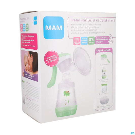 Kit per l'allattamento al seno con tiralatte manuale