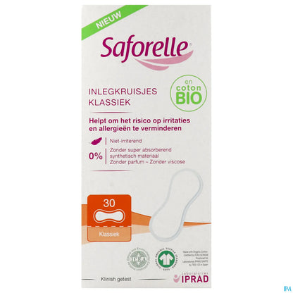Bio 30 Classic Salvaslip 100% Cotone Biologico Pelle Sensibile