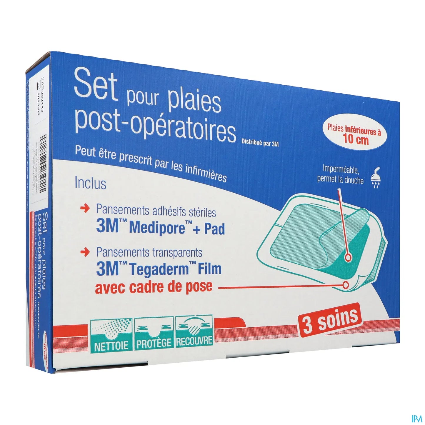 Set Pansements Post-Opératoires 5-10 cm Boîte de 3