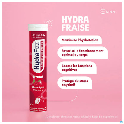 Hydrafizz Hydra Strawberry Flavor 16 Effervescent Tablets