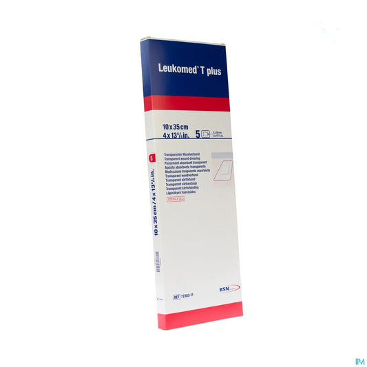 Pansement T Plus Adhésif Transparent 10x35 cm boîte de 5