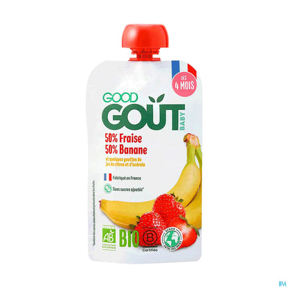 Organic Strawberry Banana Fruit Puree 120g