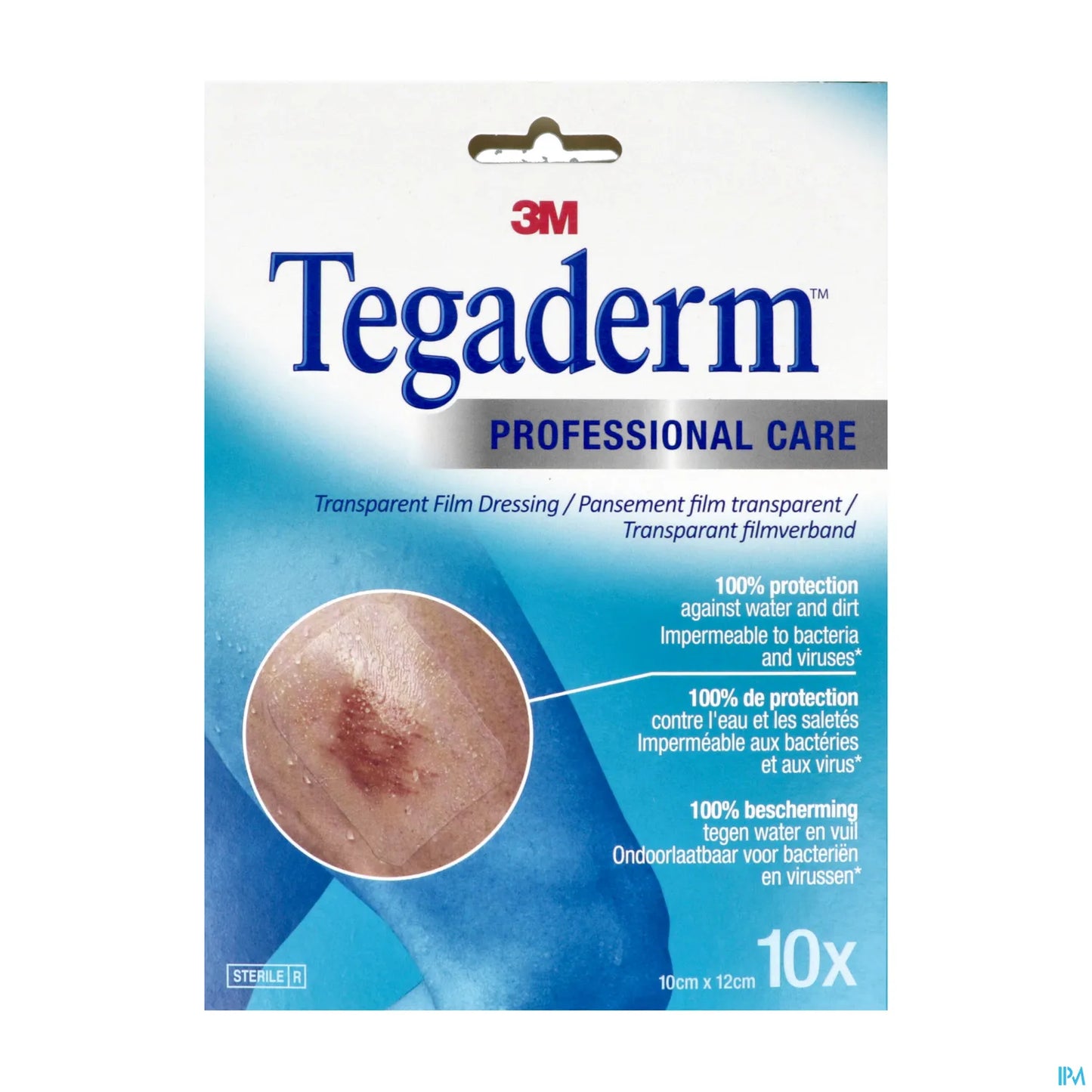 Tegaderm Pansement Film Polyuréthane Transparent 10 x 12 cm Boîte 10
