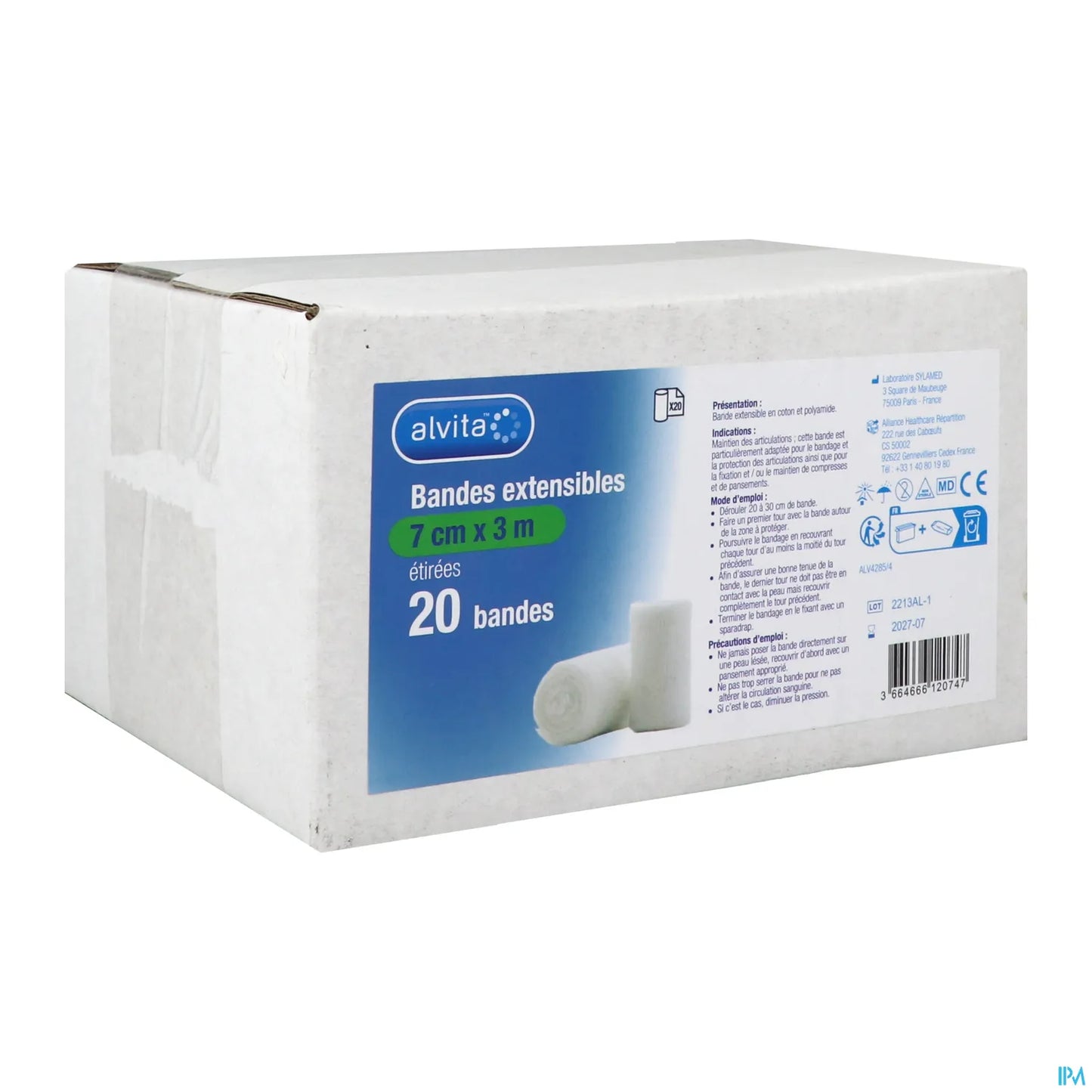 Bande Extensible 7 cm x 3 m 20 Unités