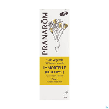 Huile Végétale Bio Immortelle Helichrysum Italienne 30ml