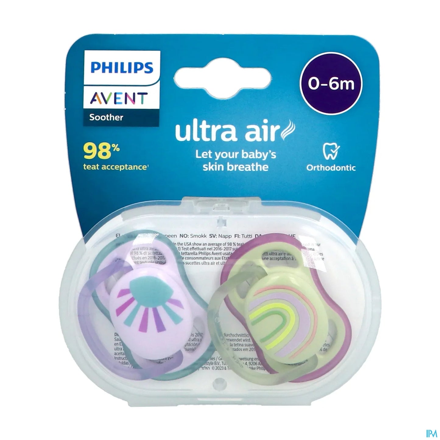 Philips Avent Ultra Air Pacifiers 0-6M Unisex