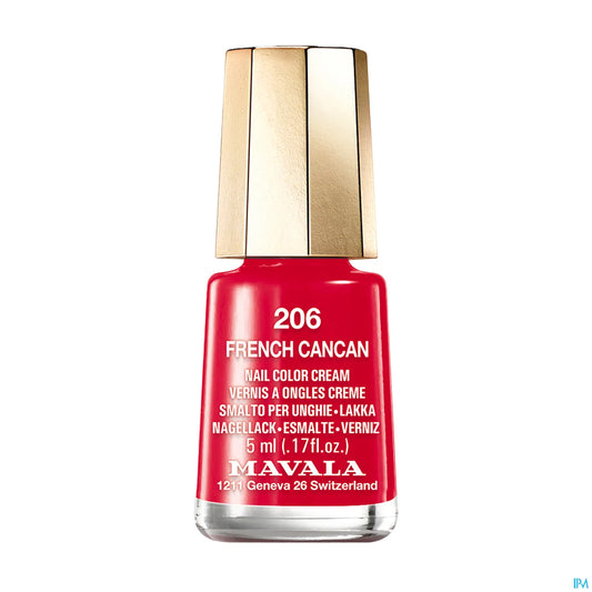 Mini Color 206 French Cancan Cream Nail Polish 5ml