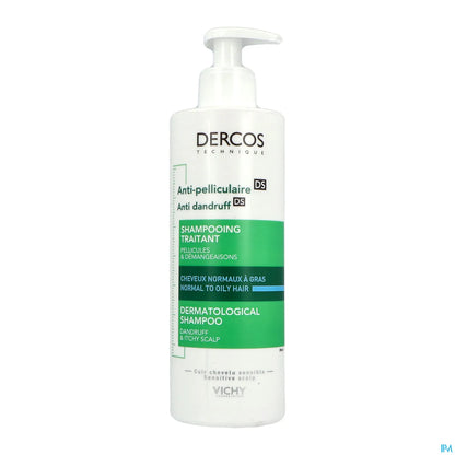 Dercos Anti-Dandruff Shampoo for Normal to Oily Hair 390ml