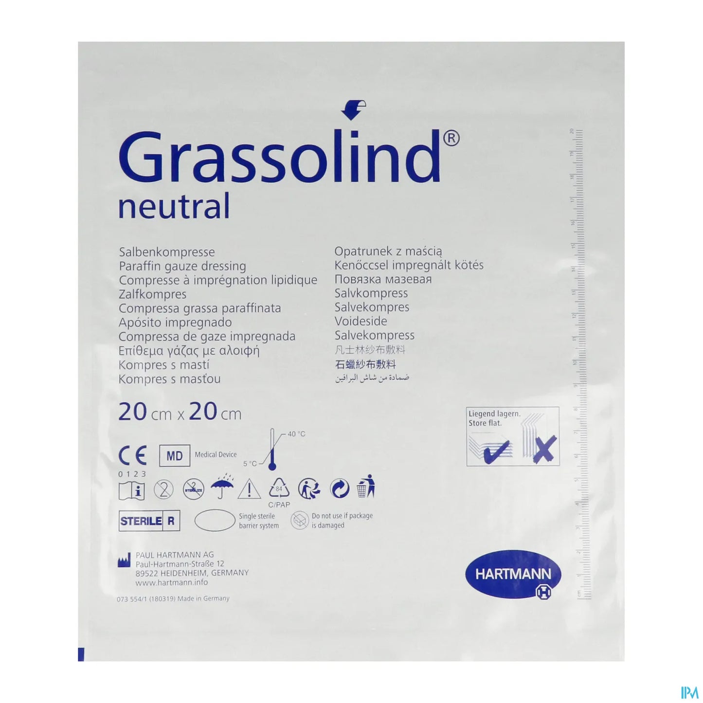 Grassolind Neutral 20 x 20 cm Boîte de 10