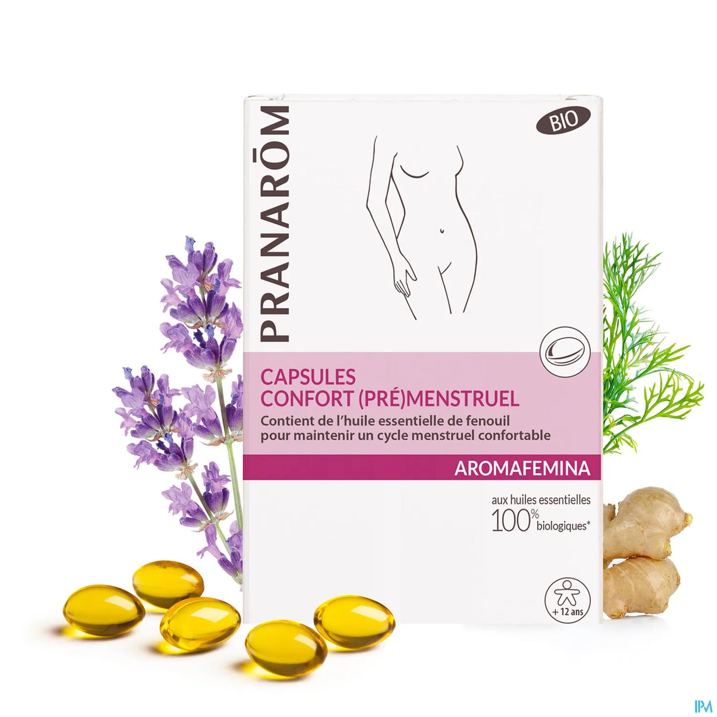 Aromafemina Capsules Confort Pré Menstruel 30 capsules.